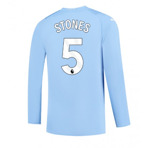 Maillot de foot Manchester City John Stones #5 Domicile 2023-24 Manche Longue